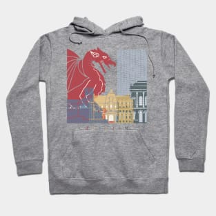 Ljubljana skyline poster Hoodie